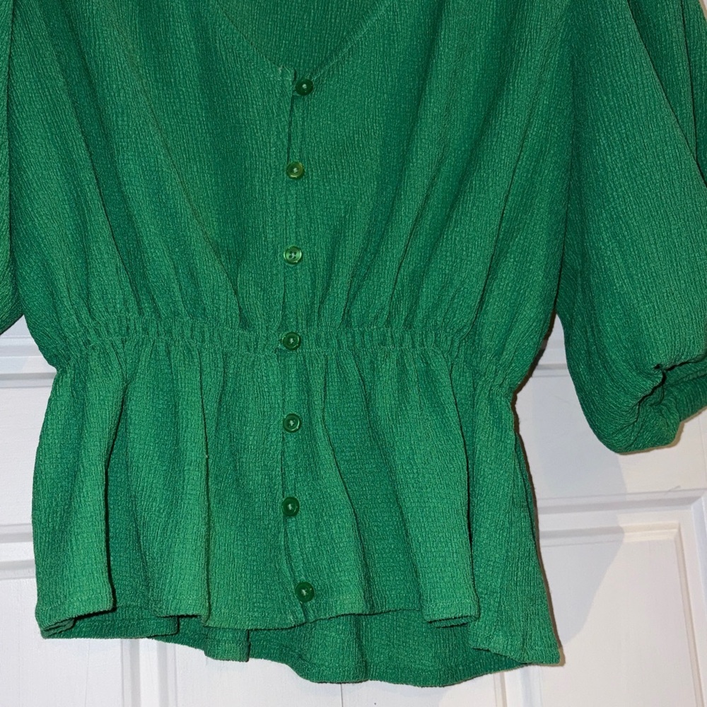 Sanctuary Green Blouse /Small - Picture 4 of 6